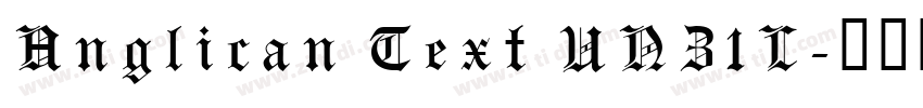 Anglican Text UNZ1L字体转换